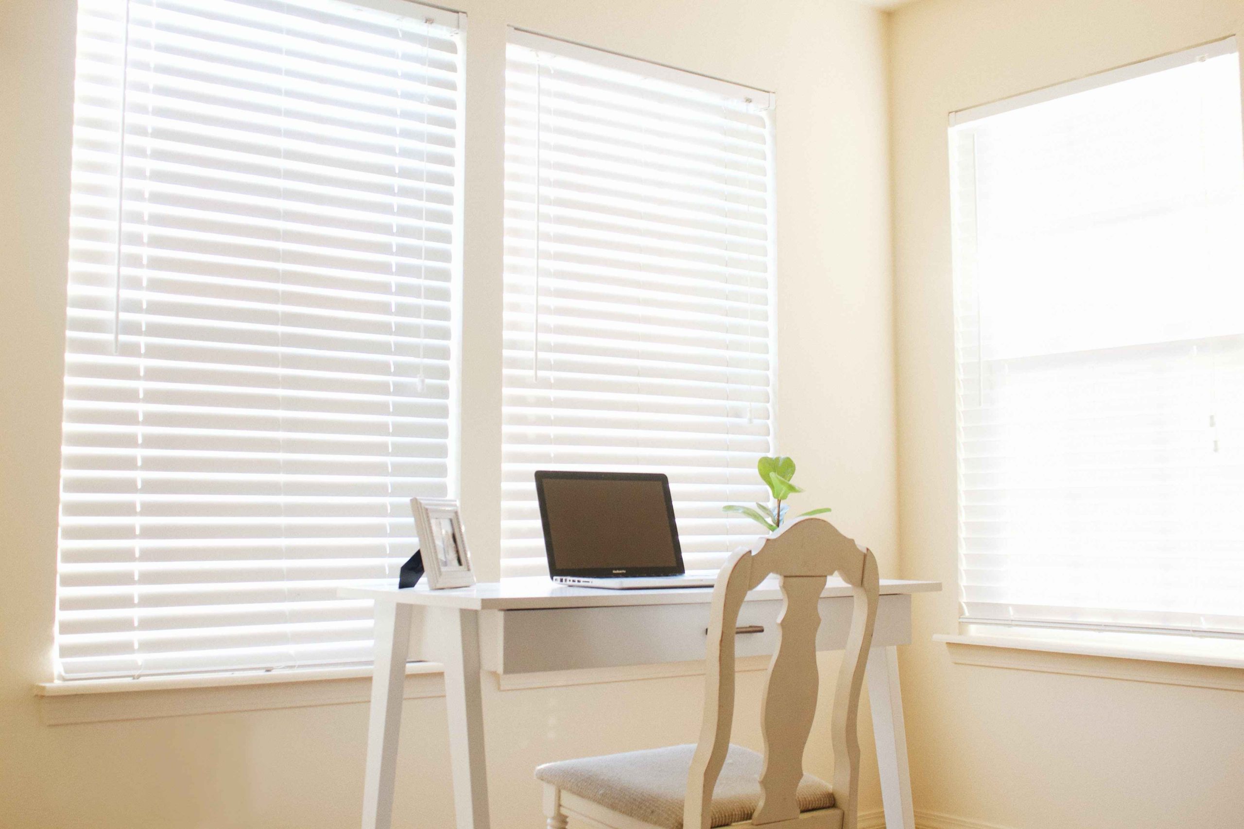 blinds in an office